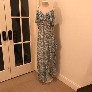 Tropical print dress